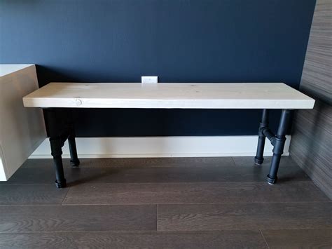 How to build a super simple diy dining bench in no time! Industrial Bench: How to Build a Wooden Bench with Pipe Legs
