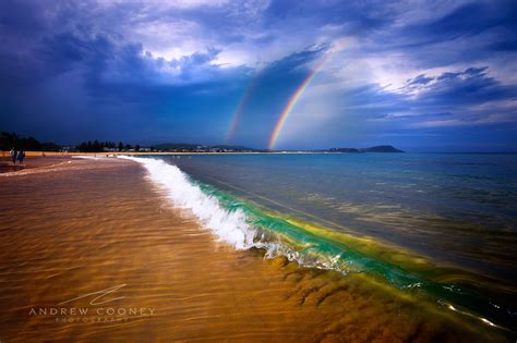 Rainbow Wave Waves Landscape Features Destination Photography
