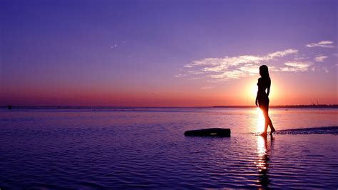 🔥 Download Girls Beach Sunset Photography Hd Wallpaper Of By Mariahh3 Hd Beach Sunset