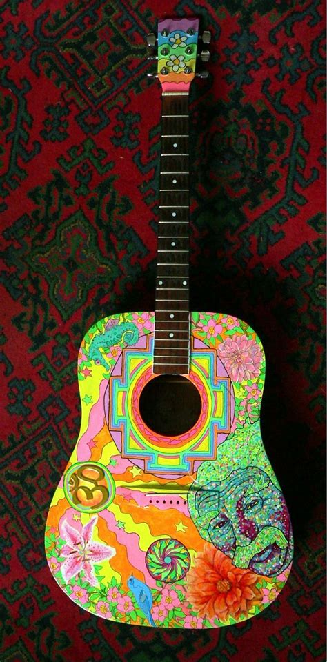 Painted Acoustic Guitar Acoustic Guitar Art Guitar Painting Guitar