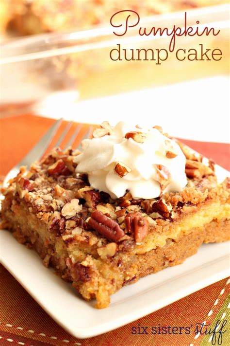 Pumpkin Dump Cake Recipe On Six Sisters Stuff