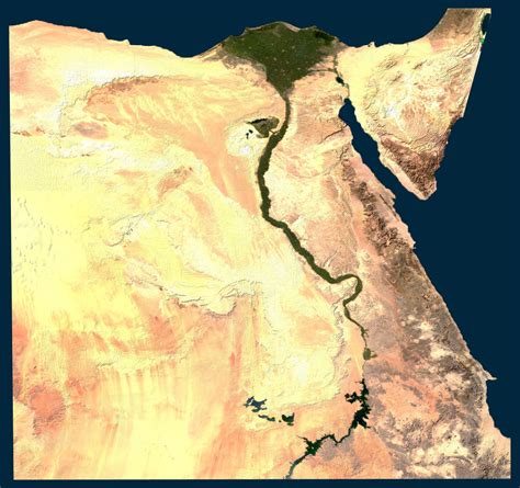 Large Detailed Egypt Satellite Photo Egypt Large Detailed Satellite