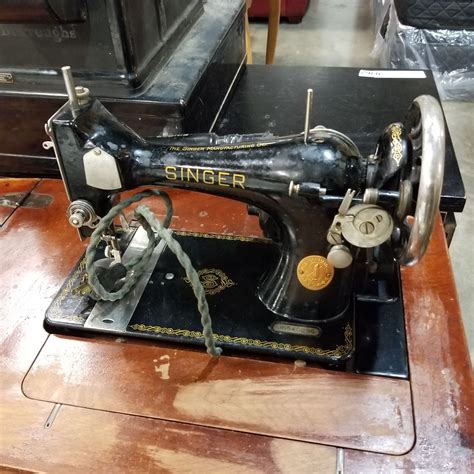 Antique Singer Sewing Machine In Cabinet Big Valley Auction