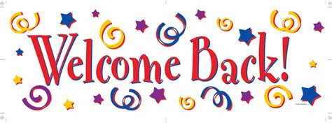 Welcome Back Banner Clip Art Library