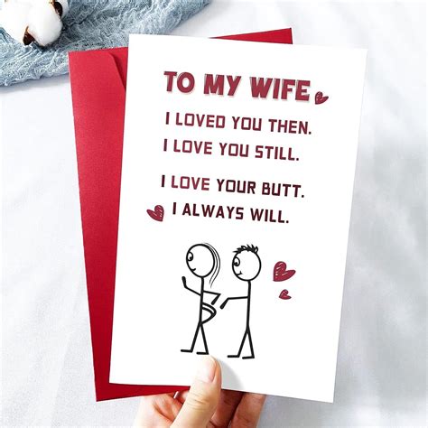 Playful And Unique Greeting Card For Wife From Husband Naughty Birthday Wedding Ebay