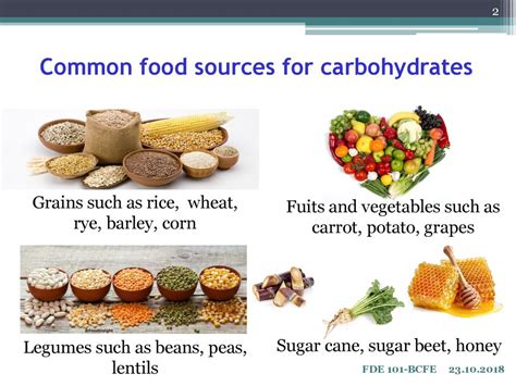 Sources Of Carbohydrates