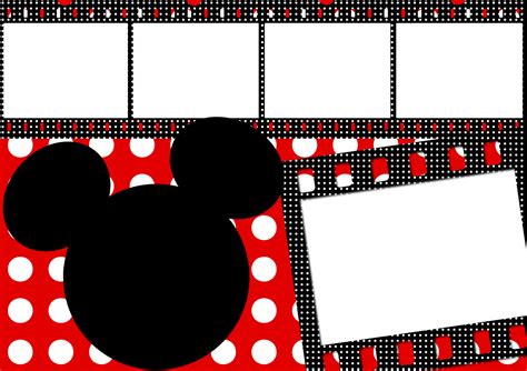 Mickey Mouse Borders And Frames Border Design With Children Reading