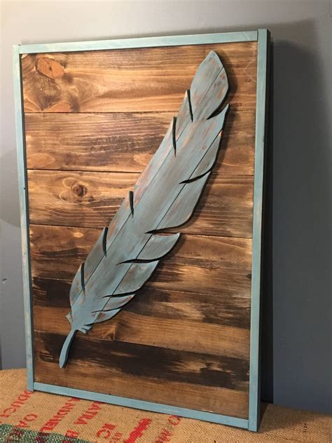 FEATHER WALL ART/Feather home decor/Wooden Feather/Wood Silhouette/Feather Art/Boho Home Decor ...
