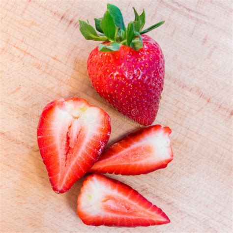 Beautiful Sliced Strawberries Stock Image Image Of Freshness Fruit