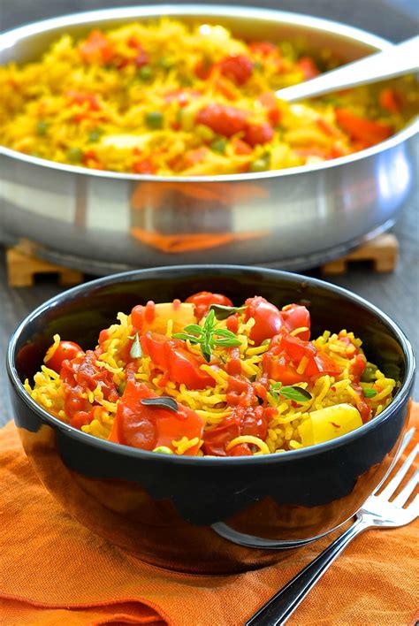 One Pot Spicy Vegetable Rice
