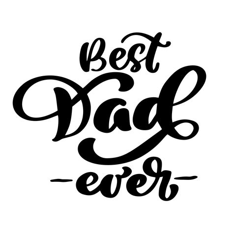 Happy Fathers Day Banner And Tcard Calligraphy Lettering Best Dad