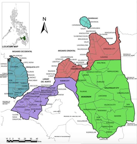 Map Of Northern Mindanao Philippines Download Scientific Diagram