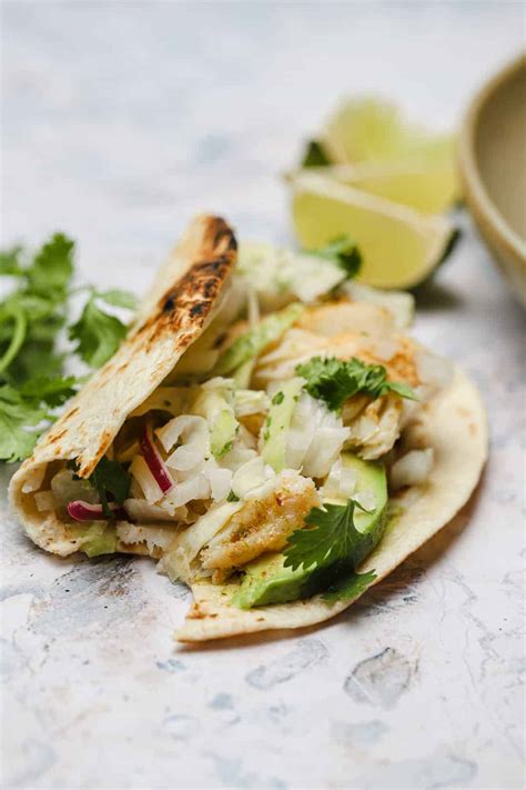 Baja Style Grilled Fish Tacos With Cabbage Slaw Well Seasoned Studio