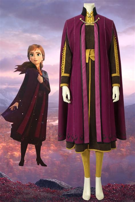 2019 Frozen 2 Princess Anna Cosplay Adult Women Costume Fancy Dress