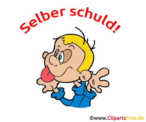 Selber Schuld Bild Clipart Illustration Grafik Zeichnung Kostenlos