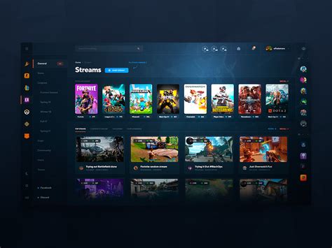 Esports Website Ui Streams Page By Erik Padamans On Dribbble