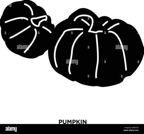 Pumpkin Silhouette Images On White Background In Black Small And Big