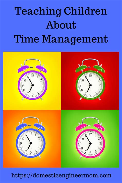 Teaching Time Management With Ease To Children Teaching Time