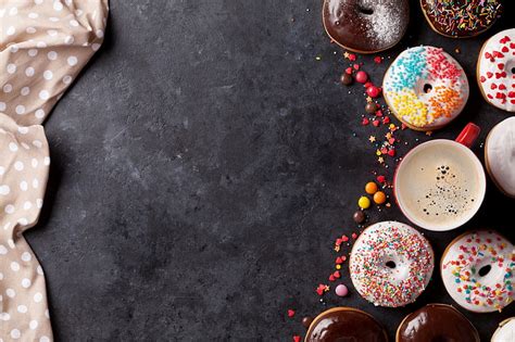 Hd Wallpaper Colorful Donuts Pink Glaze Wallpaper Flare