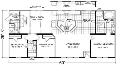 Double Wide Mobile Homes Floor Plans Image To U