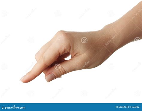 Closeup Of Woman Hand Pointing Stock Photo Image Of Space Select