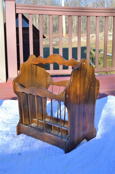 One Antique Wooden Magazine Rack Many Different Ways To