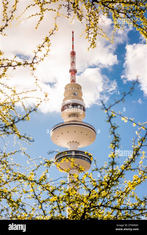 Germany Hamburg Tv Tower Stock Photo Alamy