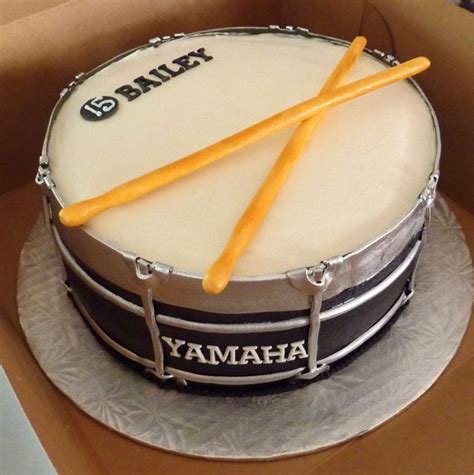 Images Of Buttercream Cakes With A Guitar And Drum Round Serves 20 24