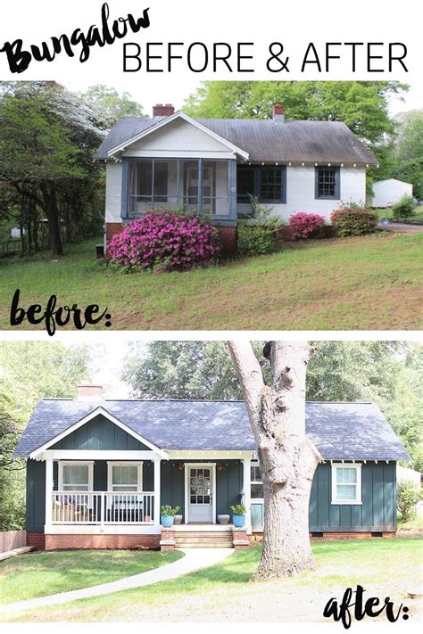 Our Bungalow Exterior Before And After