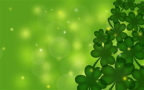 St Patrick Screensaver Shamrock Shamrocks Wallpapers Desktop Irish