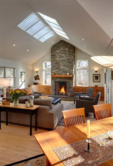 Vaulted Ceiling Lighting Vaulted Ceiling Living Room Living Room With