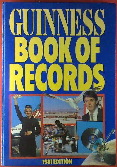 Guiness Book Of Records 1981 Edition Very Good Biblion2