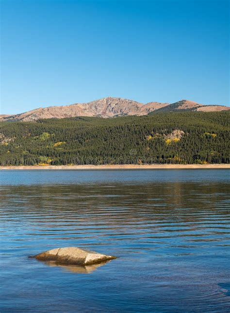 12893 Foot Galena Mountain Rises Above Turquoise Lake Colorado Stock