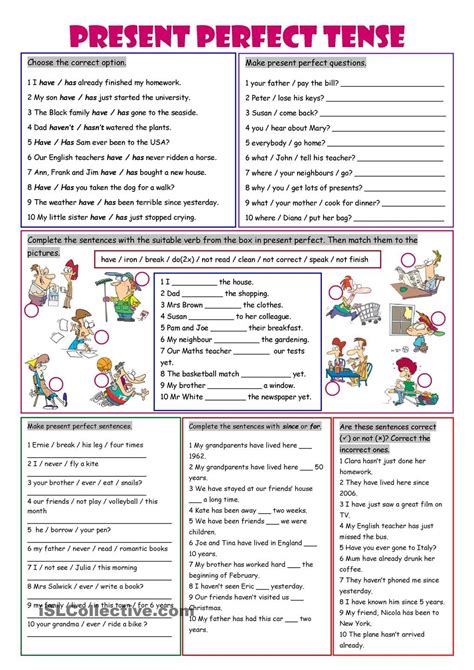 The Present Perfect Tense Materials For Learning Engl Vrogue Co