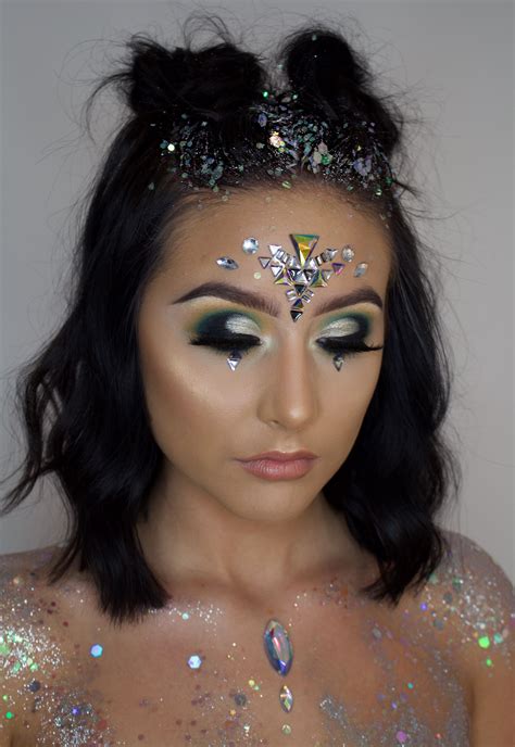 Festival Makeup • Glitter Chest • The Gypsy Shrine Glitter And Jewels