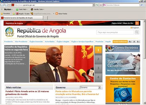 Liga Africana Conheça O Novo Portal Oficial Do Governo De Angola