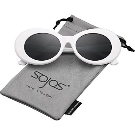 Sojos Clout Goggles Oval Mod Retro Vintage Kurt Cobain In