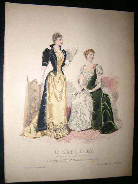 La Mode Illustree 1891 Edwardian Fashion Edwardian Era Antique Lace