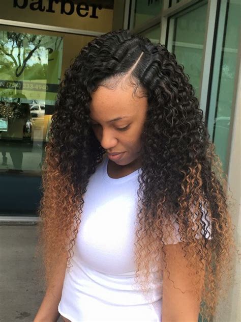 Side Part Sew In Beautiful Curly Hair Hair Curly Hair