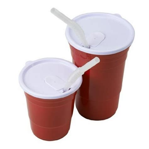 Red Cup Living Reusable Plastic Lid For 18 Oz Cup Set Of 2 Hot Cup
