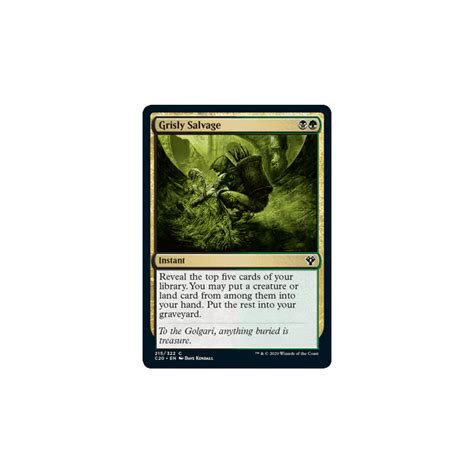Magic The Gathering 191 Commander 2020 Single Card 215274 Grisly