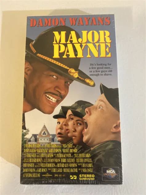 Major Payne Vhs 1995 Mca Universal Brand New Sealed Damon Wayans 6