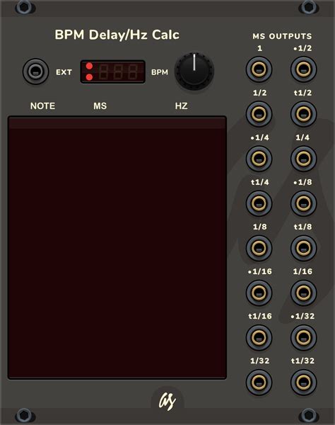 Vcv Library As Bpm To Delayhz Calculator