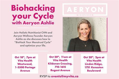 Biohack Your Cycle With Aeryon Ashlie Vita Health Fresh Market