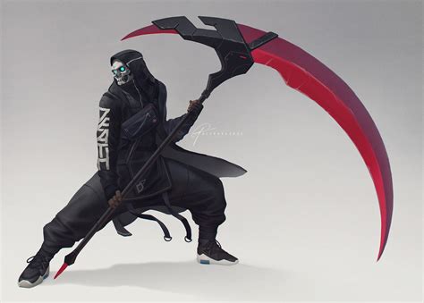 Grim Reaper By Alfonso Maesagrim Reaper Techwear Concept Wearing A