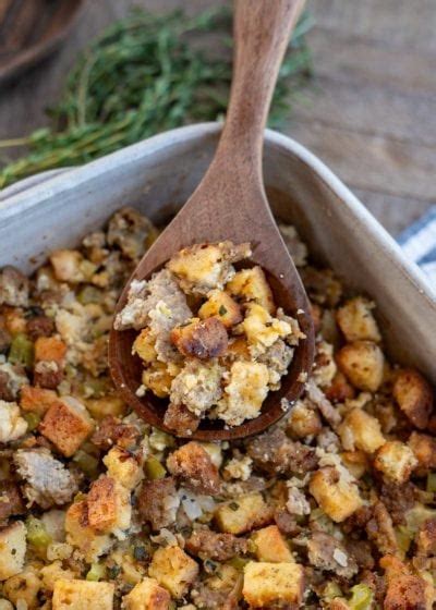 Easy Sausage Stuffing Maebells