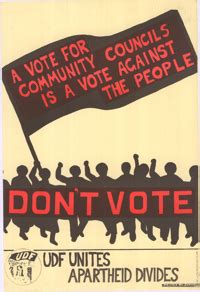 Dont Vote A Vote For Community Councils Is South African History Online