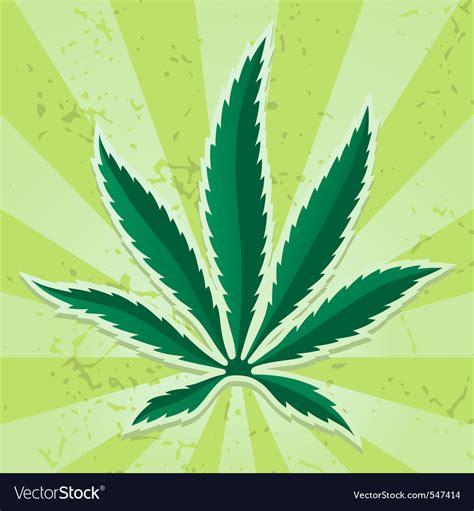 Cannabis Leaf Icon Royalty Free Vector Image Vectorstock