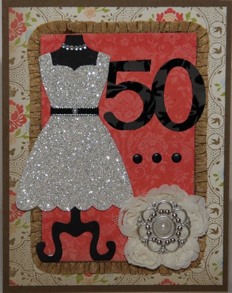 Stampin Up 50th Birthday Dress Up 50th Birthday Cards Dress Card