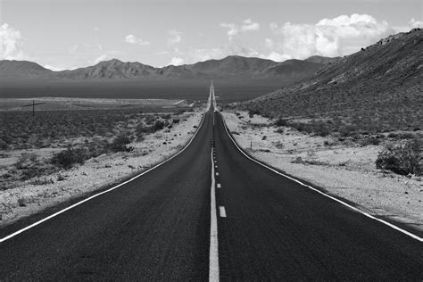 Grayscale Photo Of Road · Free Stock Photo